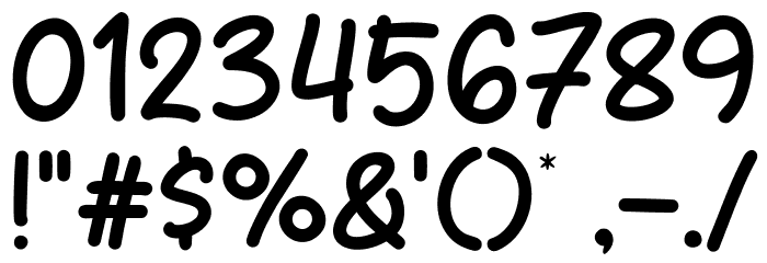 Funky Coffee Font OTHER CHARS
