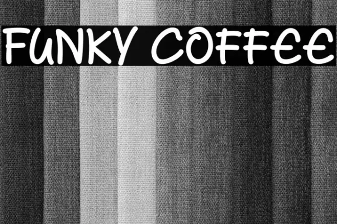 Funky Coffee Font examples