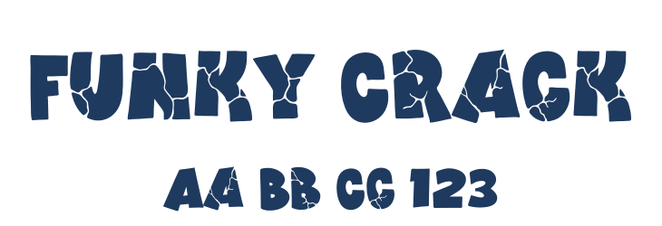 Funky Crack Font Preview