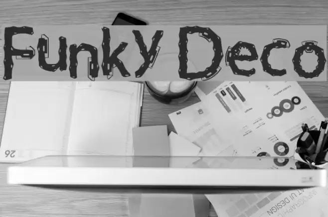 Funky Deco Font examples