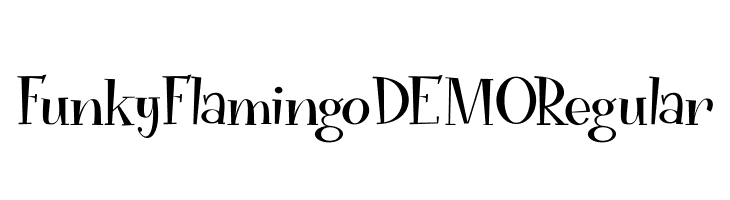 Funky Flamingo DEMO Regular  font caratteri gratis