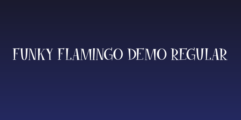 Funky Flamingo DEMO Regular Social Header