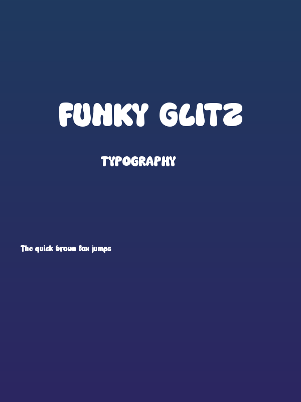 Funky Glitz Poster