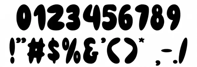 Funky Groovy Font OTHER CHARS