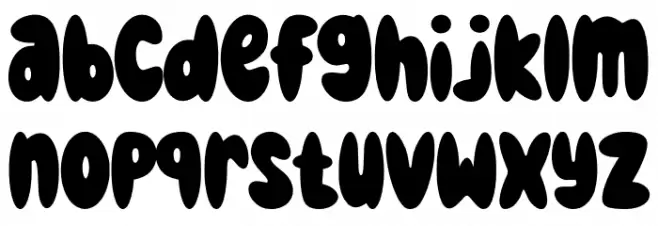 Funky Groovy Font LOWERCASE