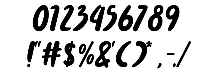 Funky Monkey Font OTHER CHARS