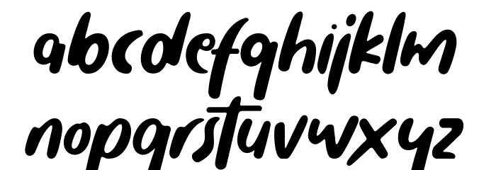 Funky Monkey Font LOWERCASE
