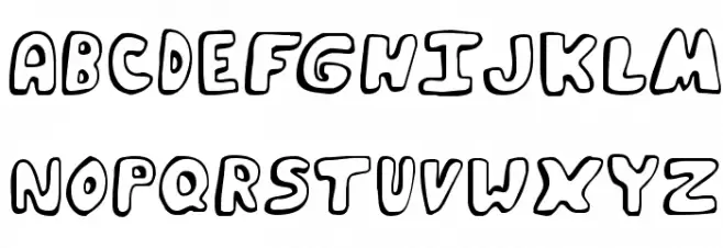 Funky Muskrat Regular Шрифта ВЕРХНИЙ