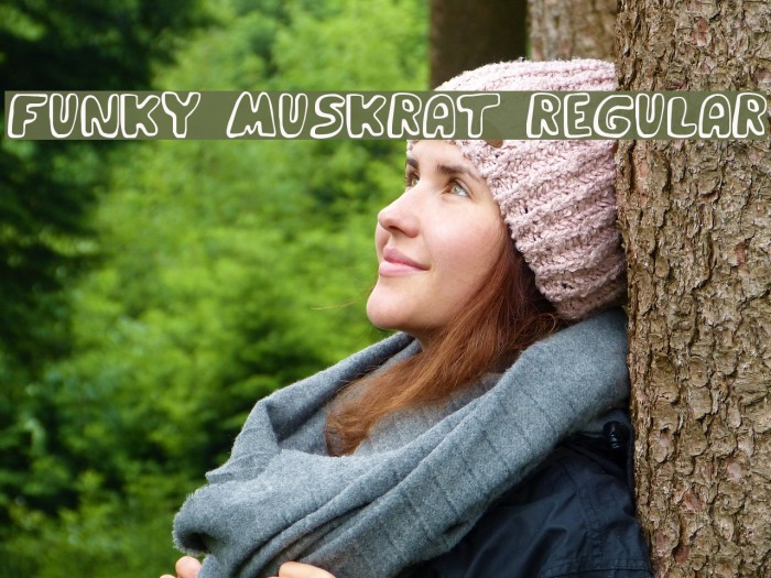 Funky Muskrat Regular Font examples