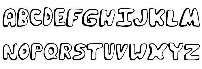 Funky Muskrat Regular Font LOWERCASE