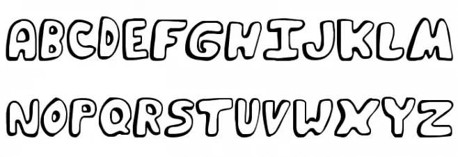 Funky Muskrat Regular フォント 小文字