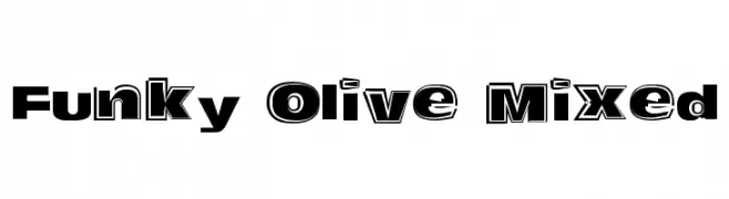Funky Olive Mixed  フリーフォントのダウンロード
