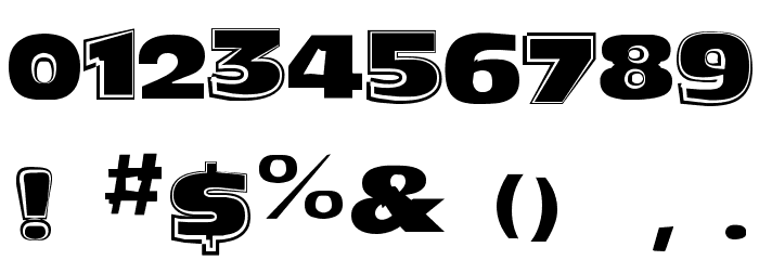 Funky Olive Mixed Font OTHER CHARS