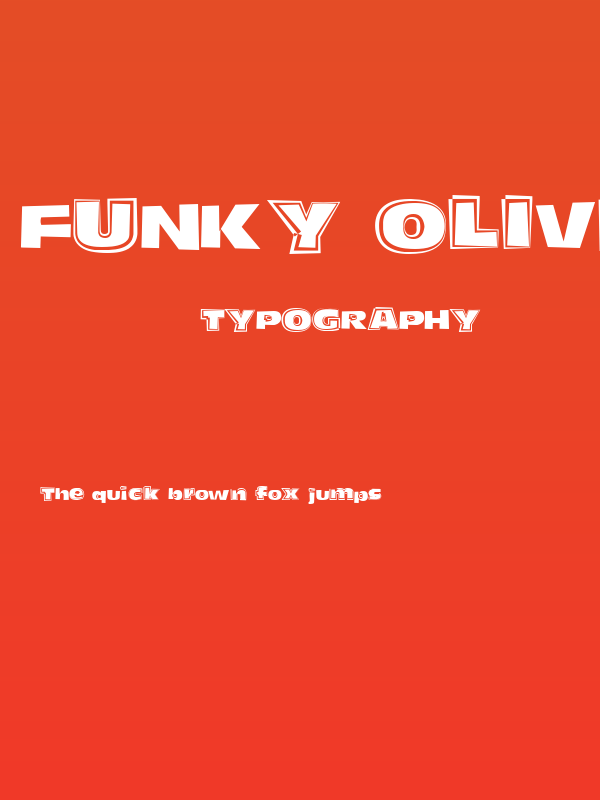 Funky Olive Mixed Poster