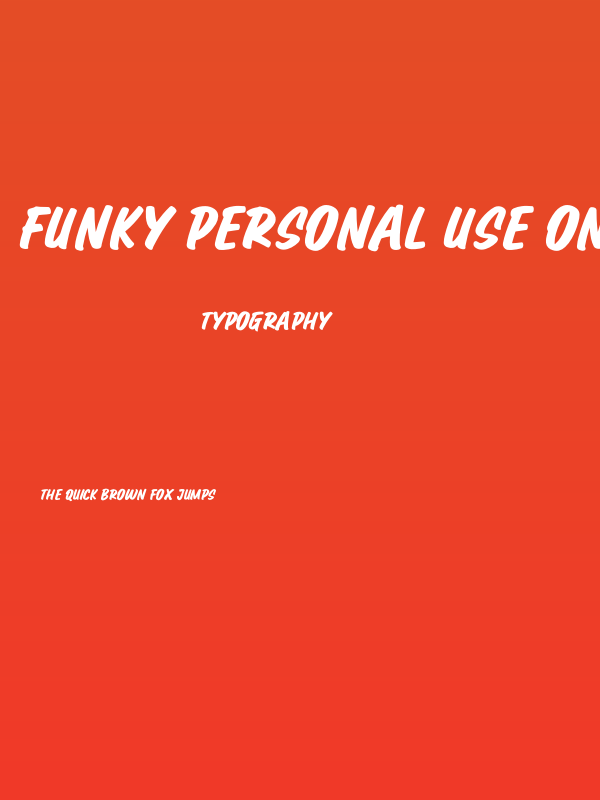 Funky PERSONAL USE ONLY! Poster