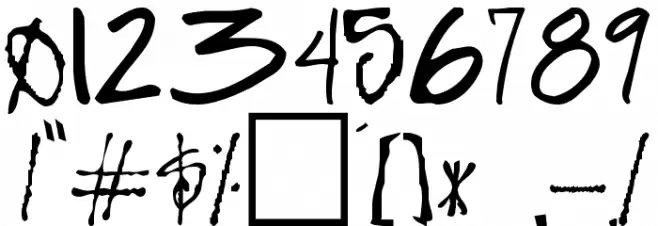 Funky Regular Font OTHER CHARS