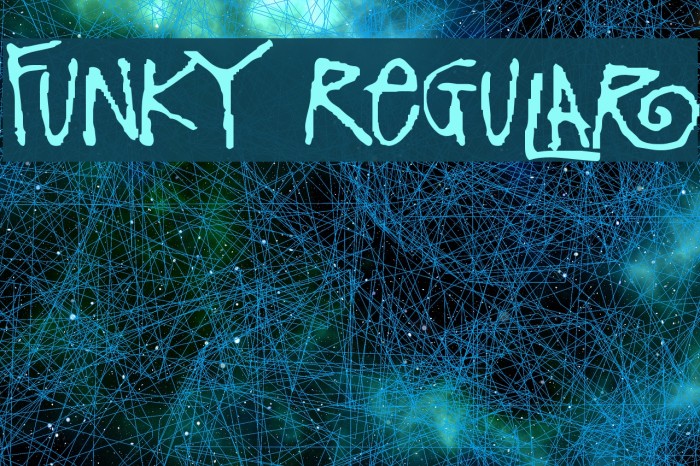 Funky Regular Font examples