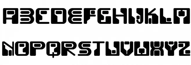 Funky Rundkopf NF Schriftart Groß