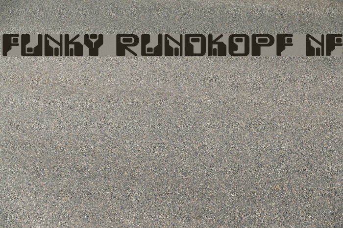 Funky Rundkopf NF Font examples