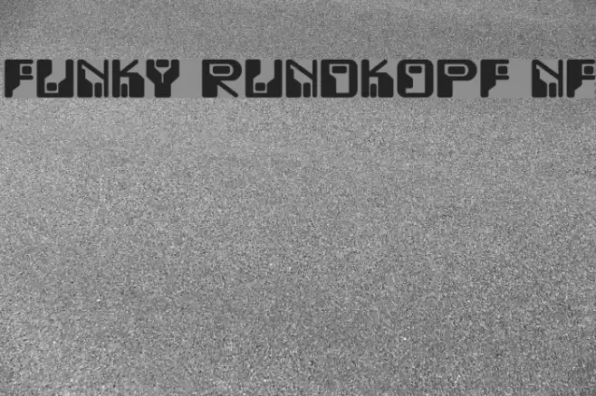 Funky Rundkopf NF Schriftart examples