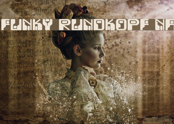 Funky Rundkopf NF Font examples