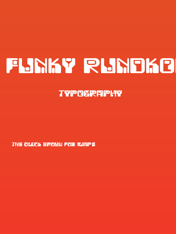 Funky Rundkopf NF Poster