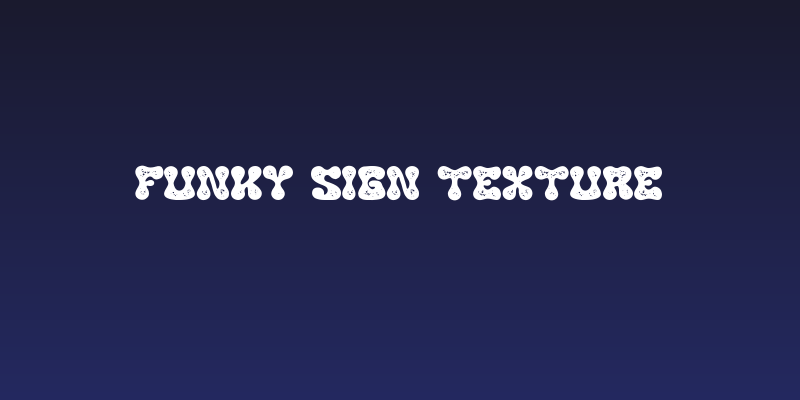 Funky Sign Texture Social Header