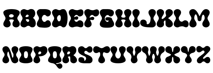 Funky Sign Caratteri MAIUSCOLE