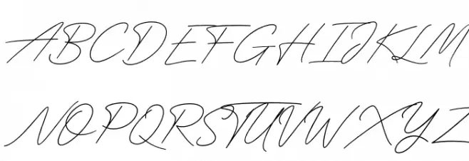 Funky Signature Schriftart Groß