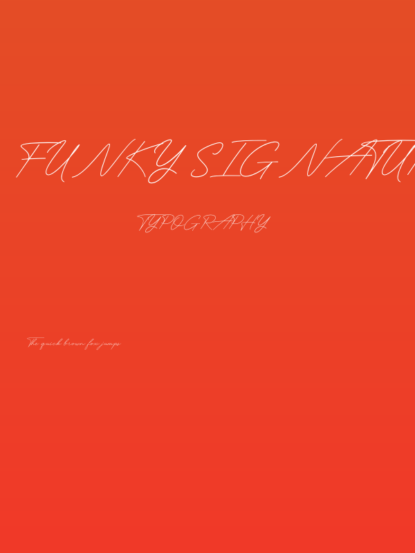 Funky Signature Poster