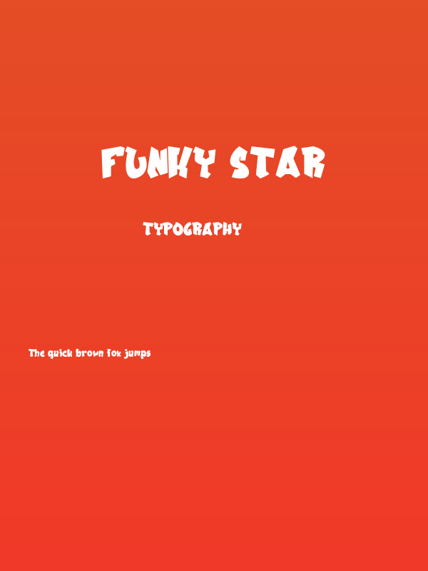 Funky Star Poster