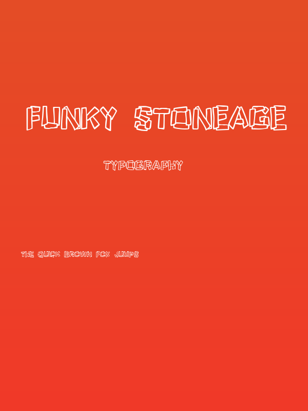 Funky Stoneage Poster