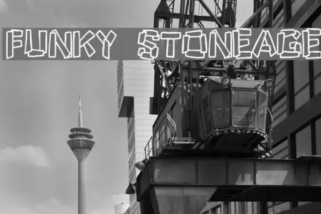 Funky Stoneage Font examples