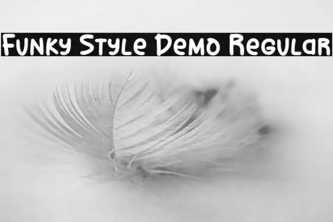 Funky Style Demo Regular Caratteri examples