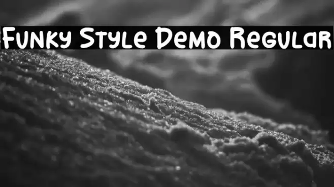 Funky Style Demo Regular Caratteri examples