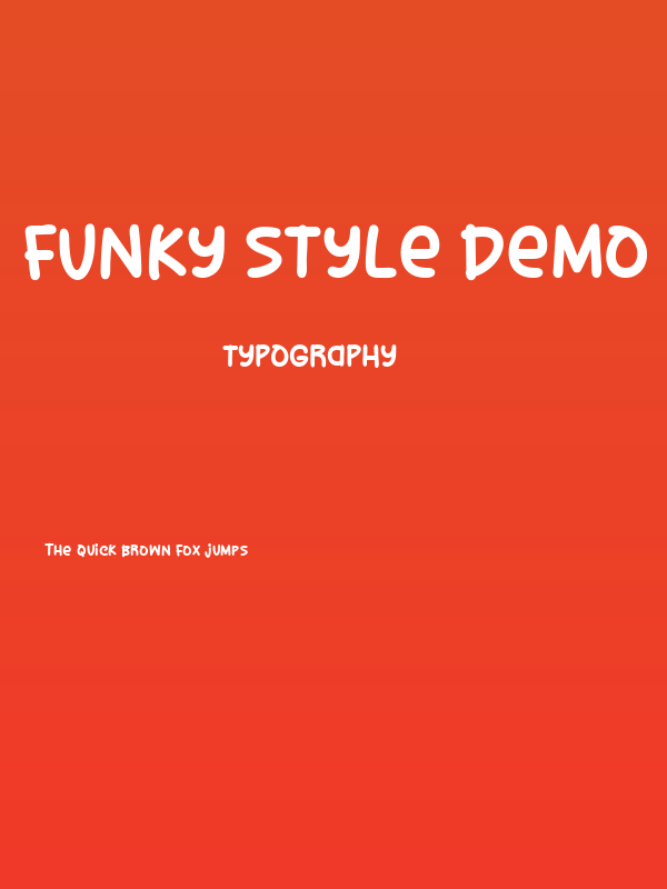 Funky Style Demo Regular Poster