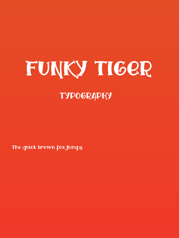 Funky Tiger Poster