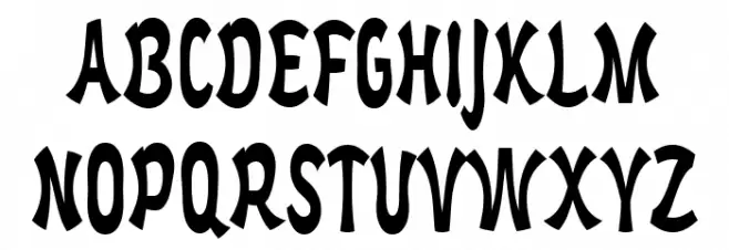 Funky Vibes Schriftart Groß