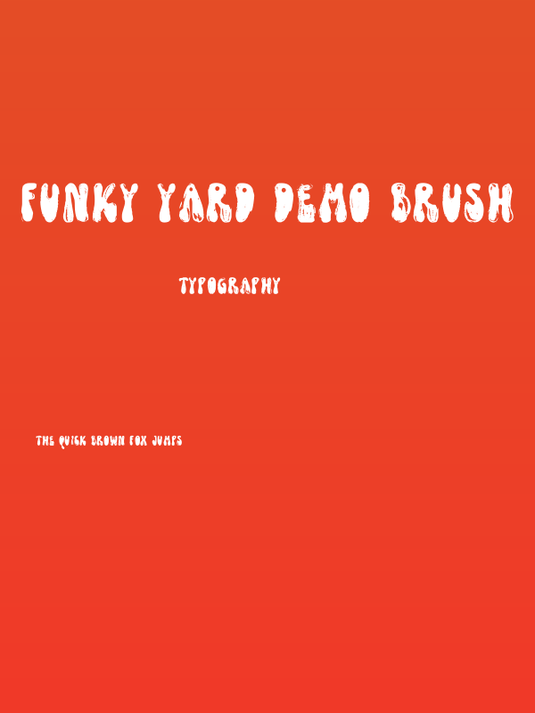 Funky Yard DEMO Brush Poster