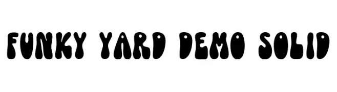 Funky Yard DEMO Solid  Frei Schriftart Herunterladen