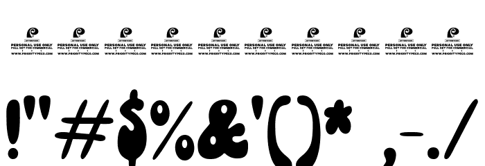 Funky Yard DEMO Solid Font OTHER CHARS