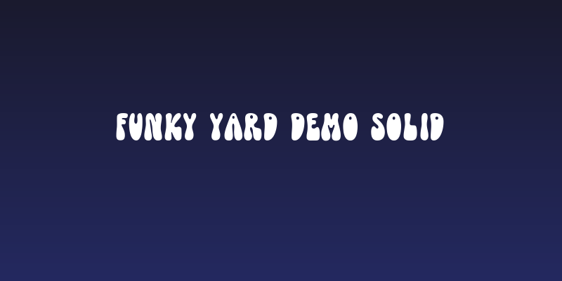 Funky Yard DEMO Solid Social Header