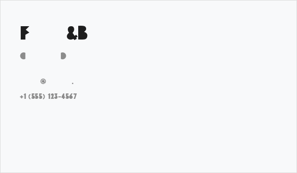 Funky&Bould Business Card