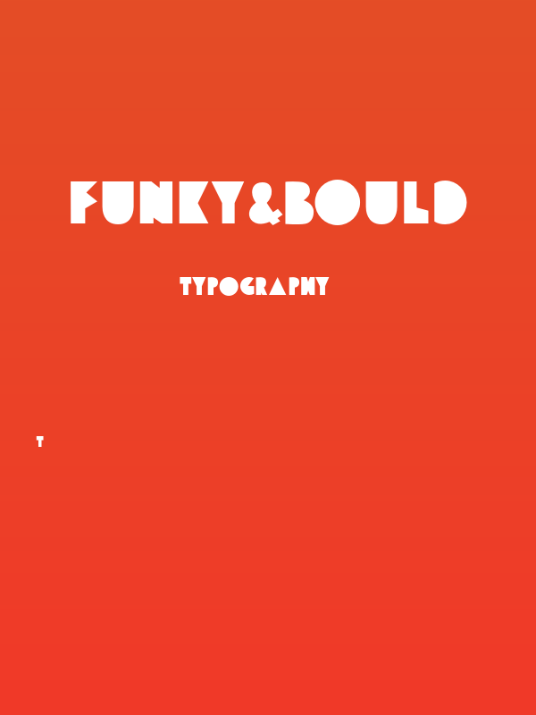 Funky&Bould Poster