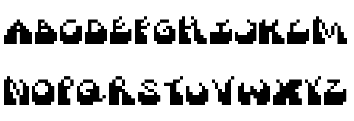 FunkyChip Font LOWERCASE