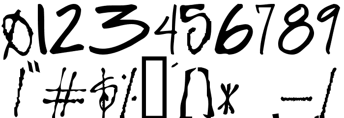 FunkyFresh Font OTHER CHARS