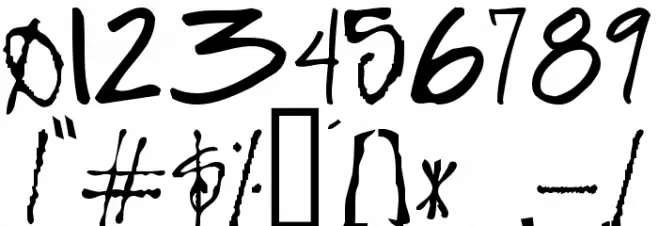 FunkyFresh Font Alte caractere