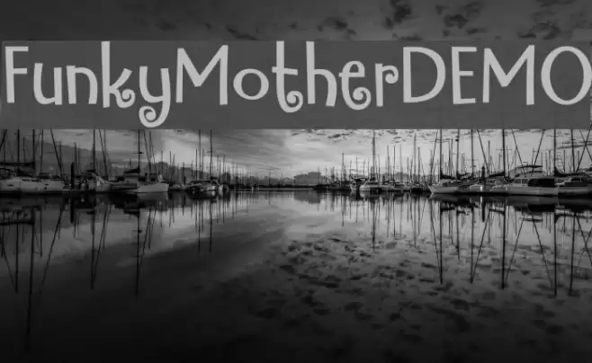 FunkyMotherDEMO Font examples