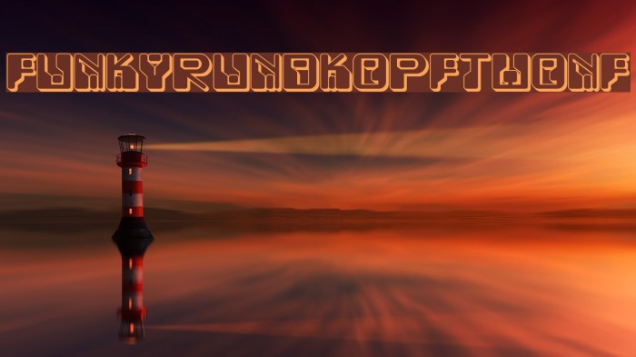 FunkyRundkopfTwoNF Font examples