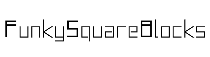 FunkySquareBlocks  les polices de caractères gratuit tlcharger